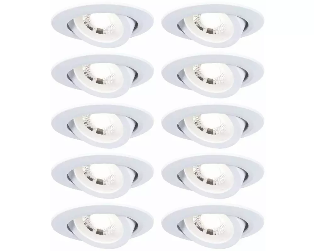Paulmann Einbauleuchte LED 10er-Set schwenkbar rund 82 mm