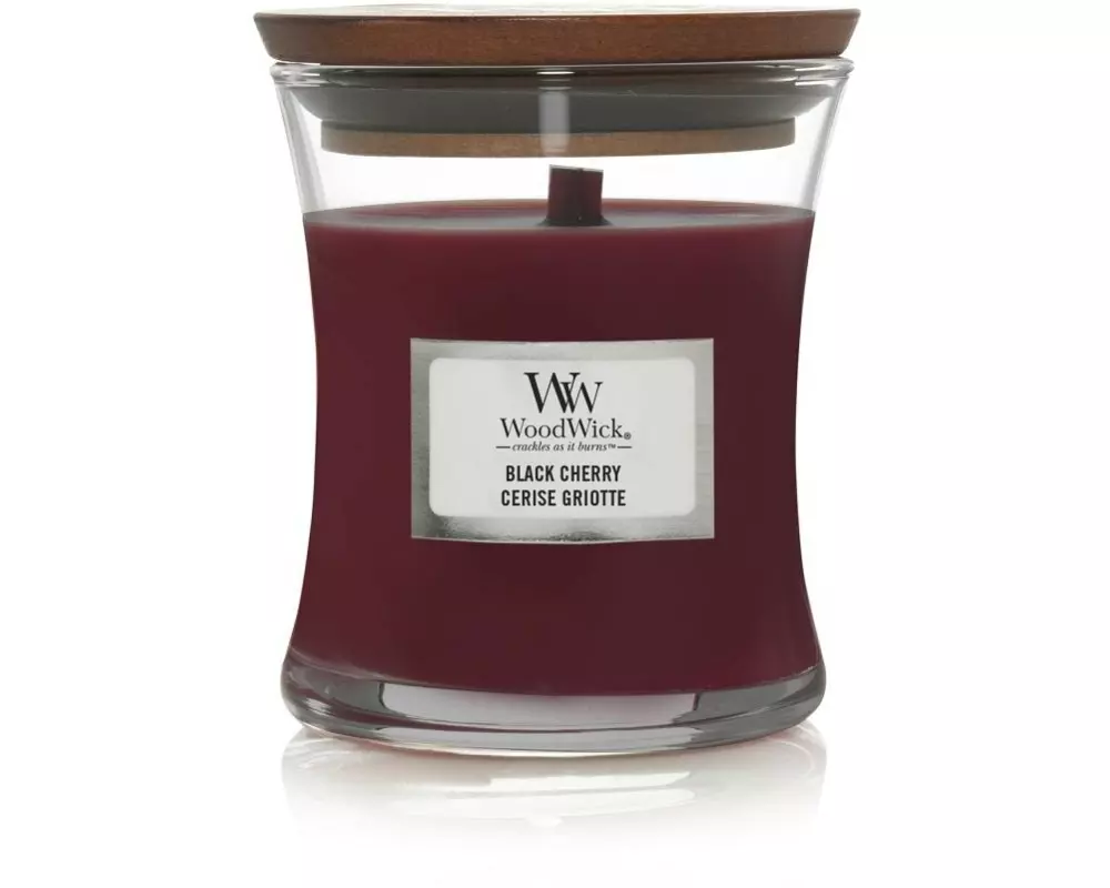Woodwick Duftkerze Black Cherry mini Jar