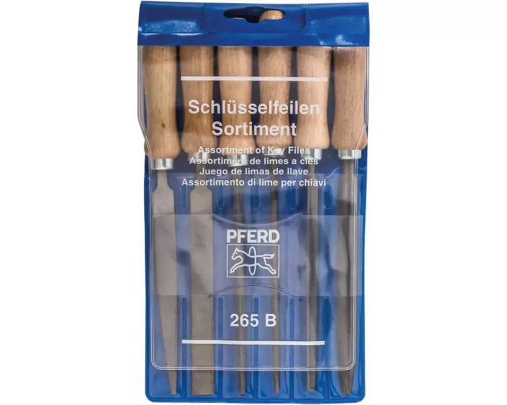 Pferd Schlüsselfeilen-Set 6-tlg. 100 mm Hieb 2, 265 B