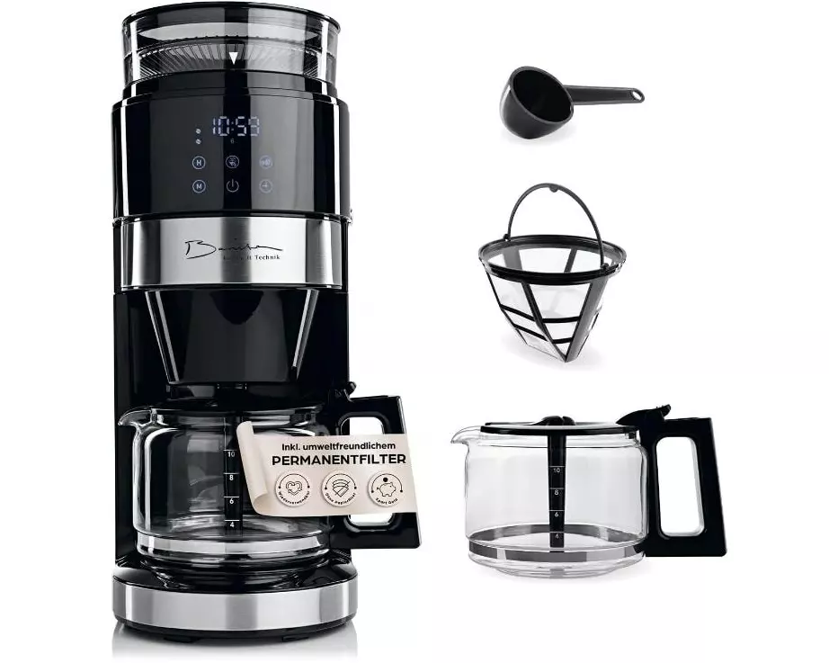 Barista Filterkaffeemaschine 30378 Schwarz/Silber