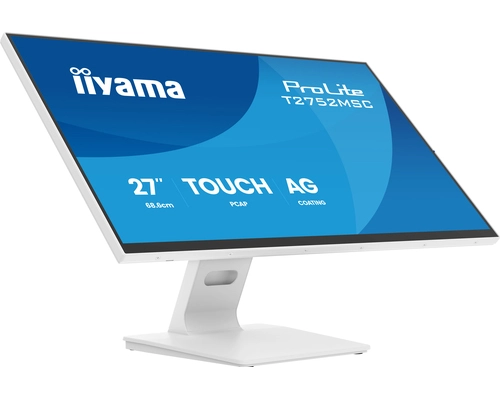 iiyama ProLite T2752MSC-W1AG PC Flachbildschirm 68,6 cm (27") 1920 x 1080 Pixel Full HD LCD Touchscreen Weiß