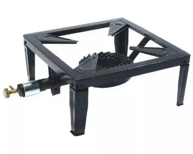 Blaser + Trösch Hockerkocher mit Zündsicherung und Piezozündung Schwarz