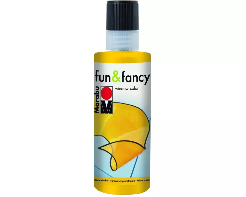 Marabu Fensterfarbe Fun & Fancy Window Color 80 ml, Gelb