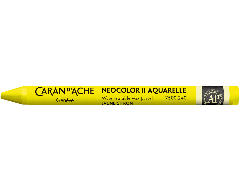 CARAN D'ACHE Wachsmalkreide Neocolor II 7500.240 zitronengelb