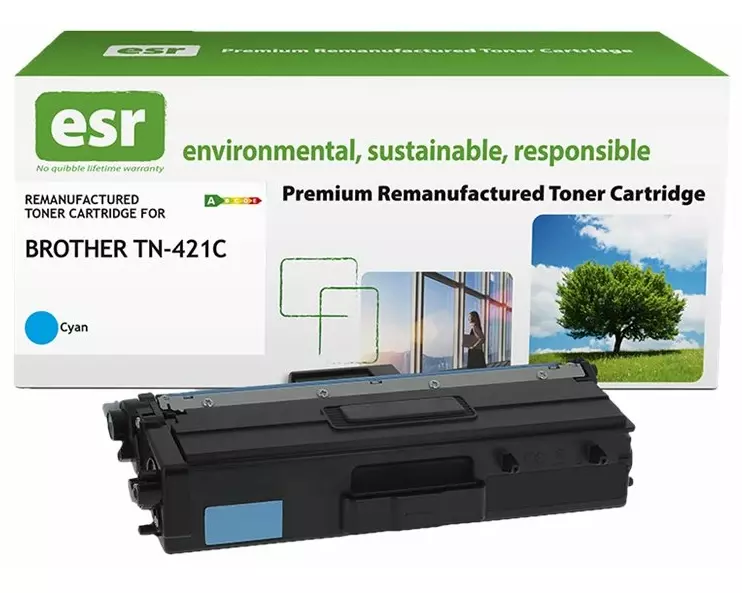ESR Toner cartridge compatible with Brother TN-421C cyan remanufactured 1.800 pages