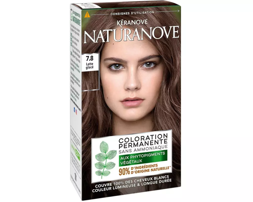 KÉRANOVE Naturanove Permanente Haarfarbe Iced Cafe Latte 7.8 145 ml