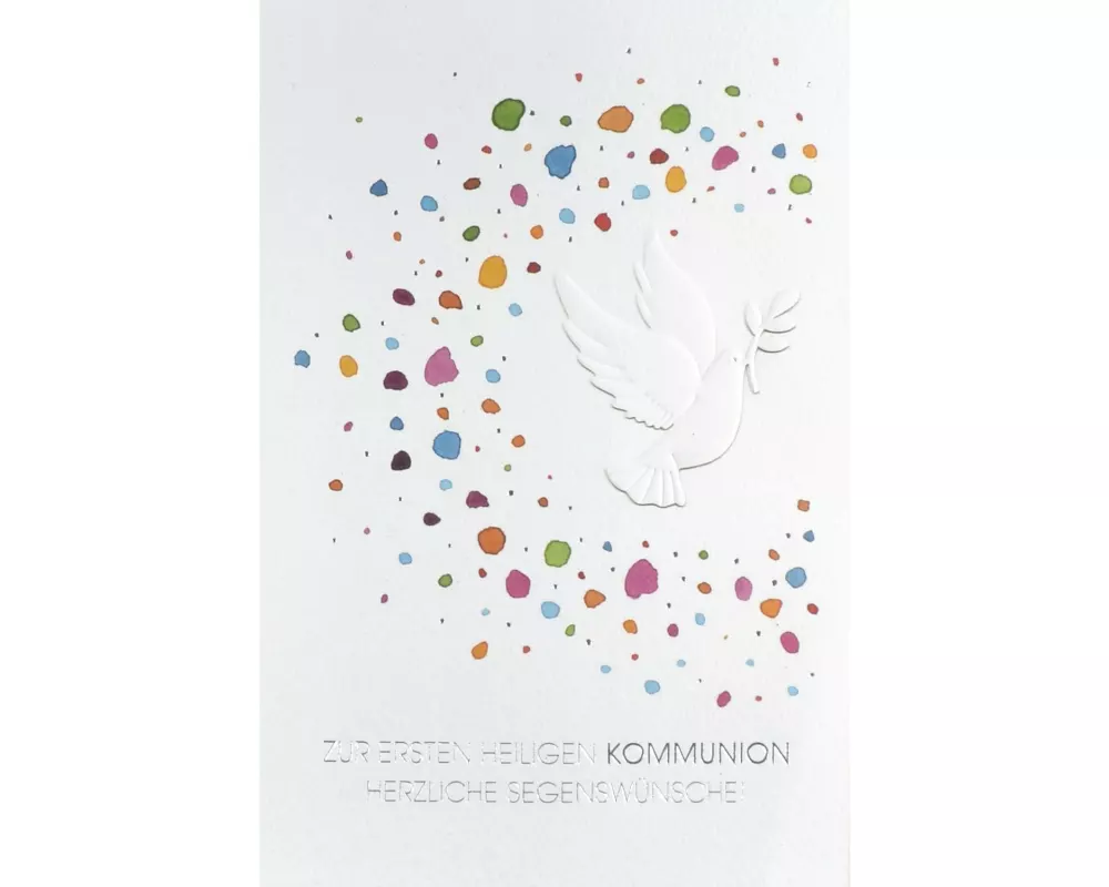 ABC Grusskarte B6 Zur ersten heiligen Kommunion