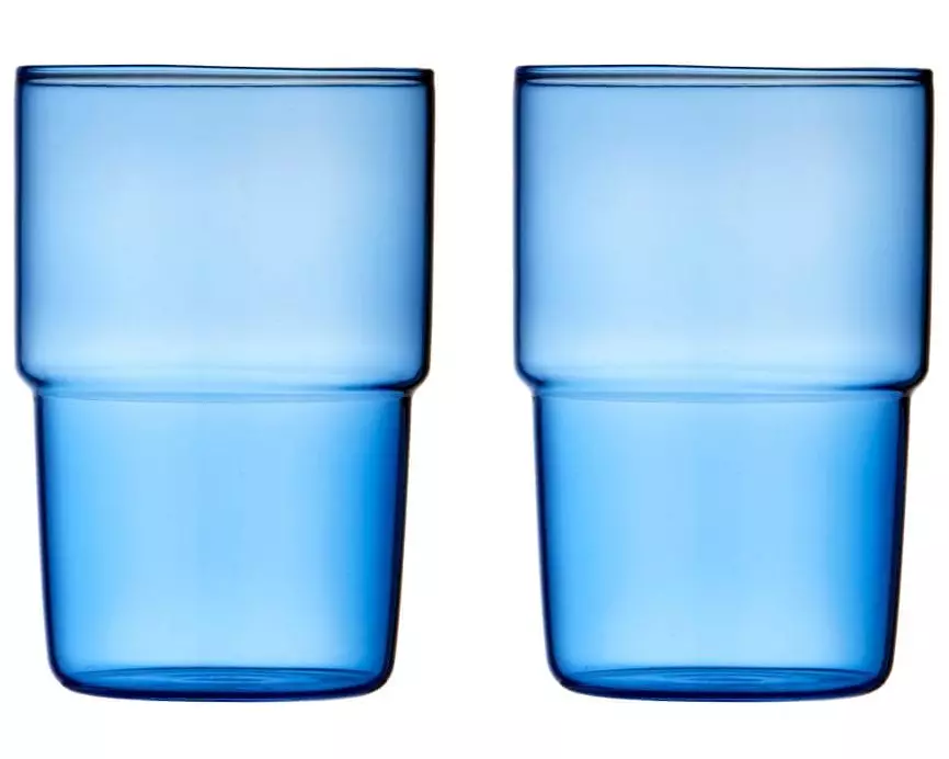 Lyngby Trinkglas Torino Blau, 2 Stück, 40 cl