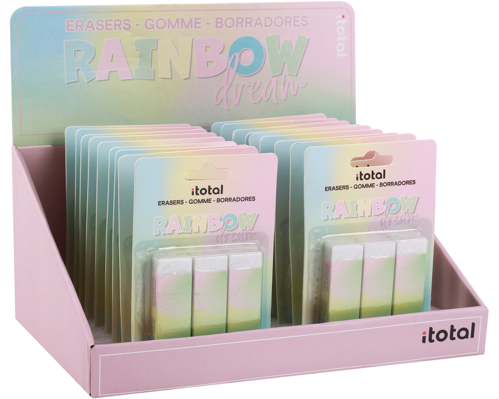 ROOST Radiergummi Rainbow XL2056 3 pcs. 2.2x1.2x6.2cm