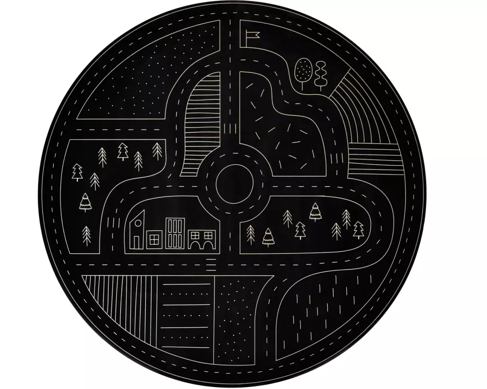 Milin Kreidetafel Strasse FSC-Holz