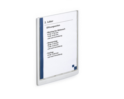 DURABLE Türschild Click Sign A4 486737 graphit, Kunststoff 210x297mm
