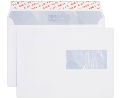 ELCO Couvert Premium m/Fenster C5 32892 80g, weiss 500 Stück