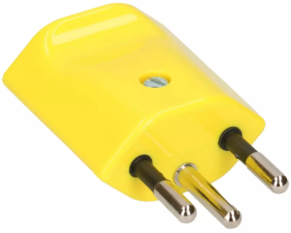 Max Hauri Montagestecker 250 V, Gelb, 1 Stück