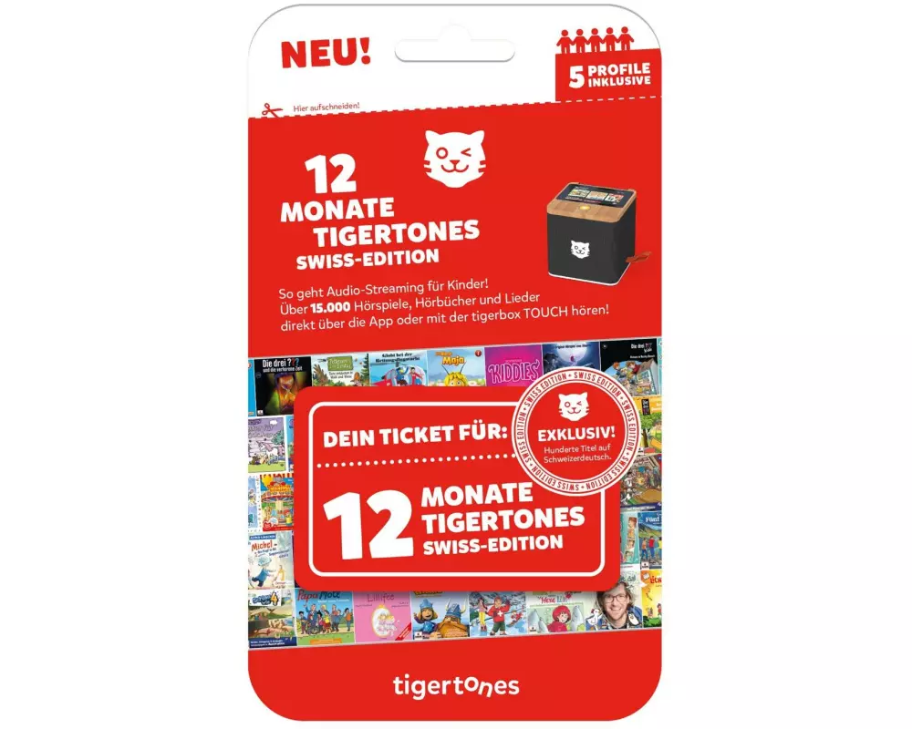 Tigermedia tigertones – Ticket Swiss Edition 12 Monate