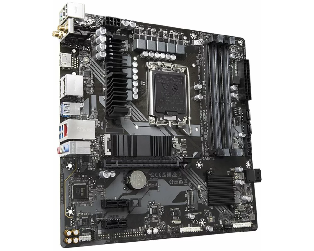 Gigabyte B760M DS3H AX LGA1700 4xDDR4 4xSATA 2xM.2 2xDP 1xHDMI