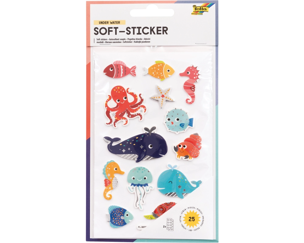 FOLIA Soft-Sticker 19302 Under Water 2 Blatt/25 Stück
