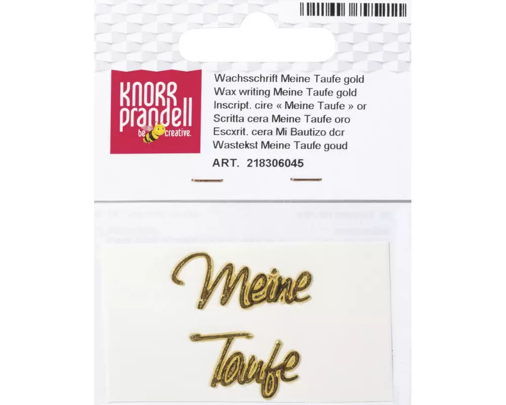 Knorr Prandell Verzierwachs Meine Taufe 1 Stück, Gold