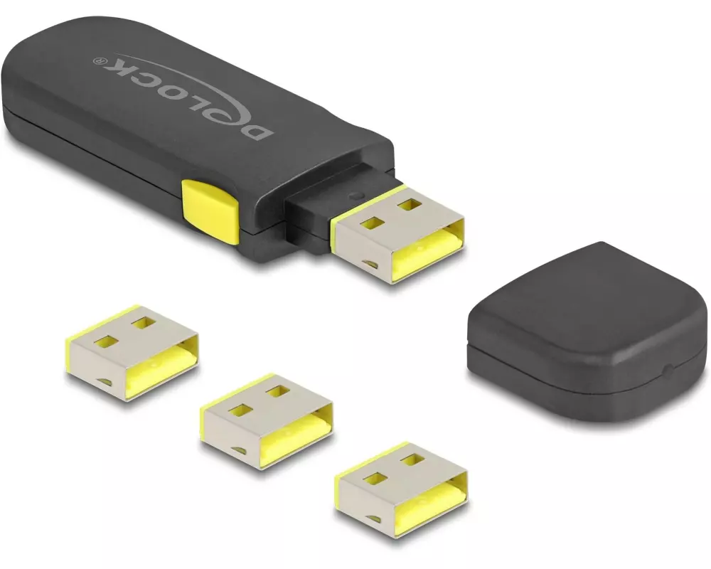 Delock USB Port Blocker Set USB-A Stecker - USB-A Buchse