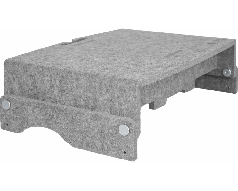 ME-FIRST Monitorständer Q-riser BNEQR110CLGY 110 Circular grau