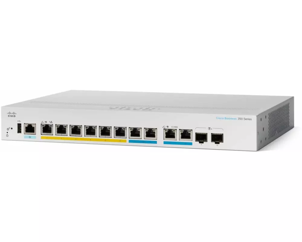 Cisco PoE+ Switch CBS350-8MGP-2X 10 Port