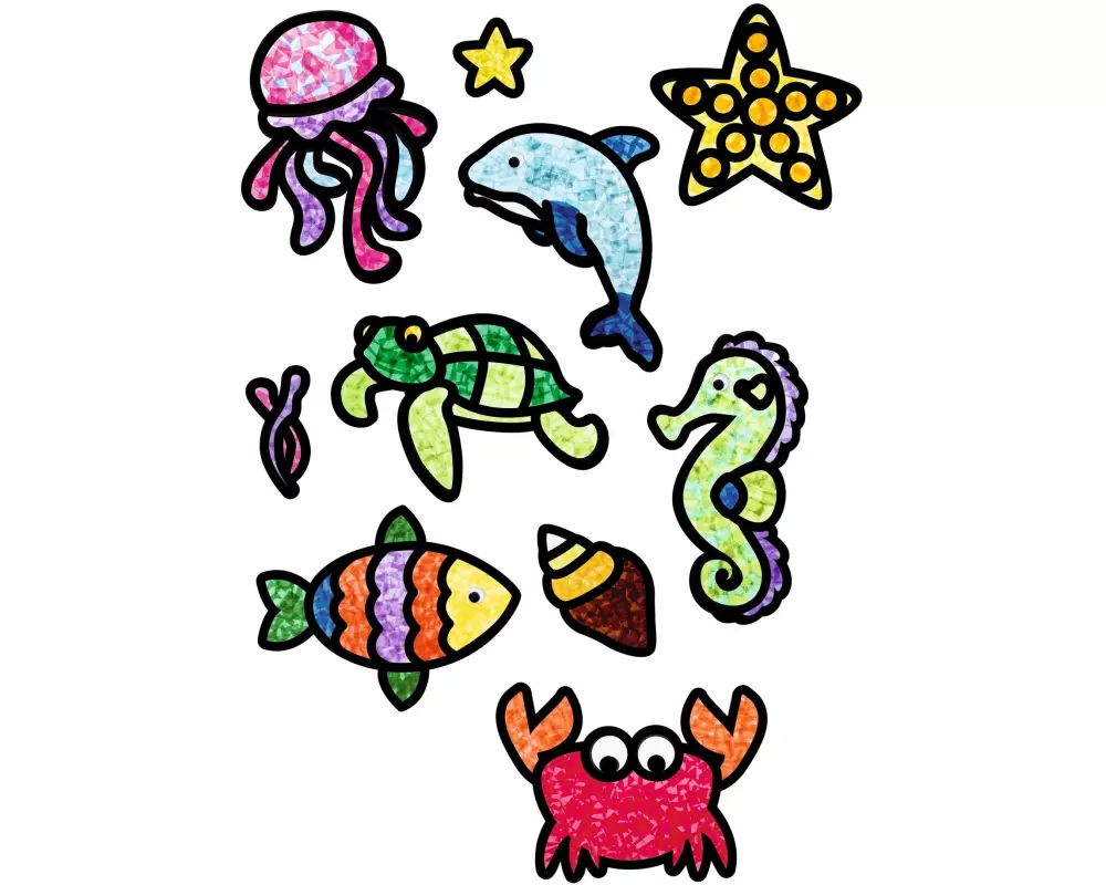 URSUS Bastelset Suncatcher Fensterbilder Sommer