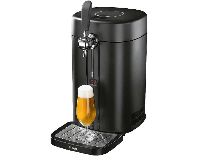 BIERmaxx Bierzapfanlage mit CO2-Kapsel Schwarz