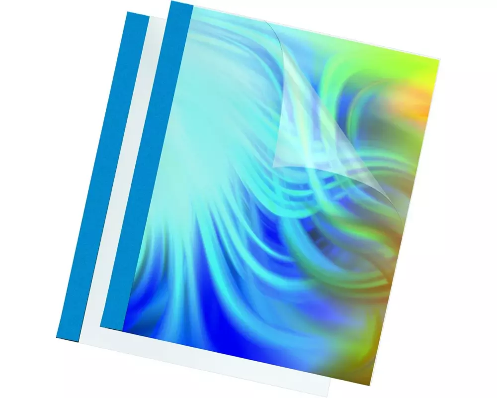 Fellowes Einbanddeckel Prestige für 1-8 Blatt, 100 Stück, Blau