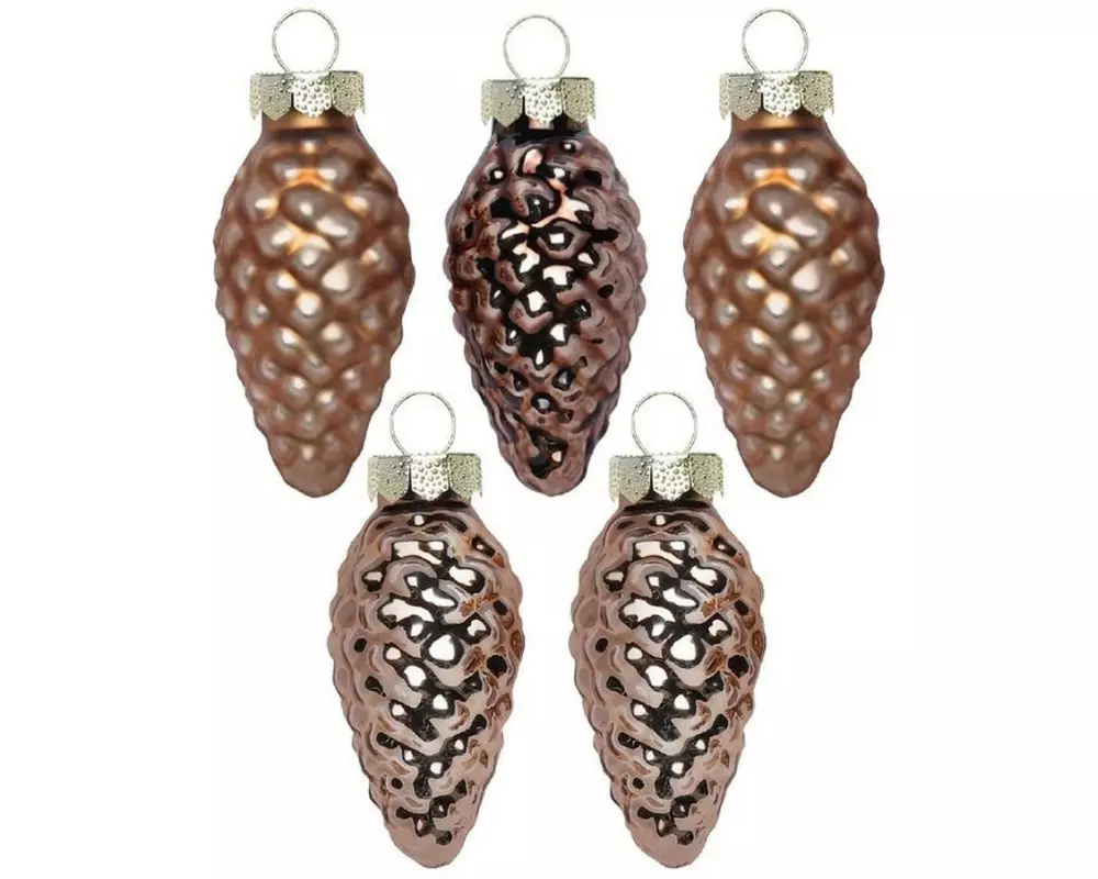 INGES CHRISTMAS DECOR Tannenzapfen Elegant Lounge 4.5 cm 12 Stück