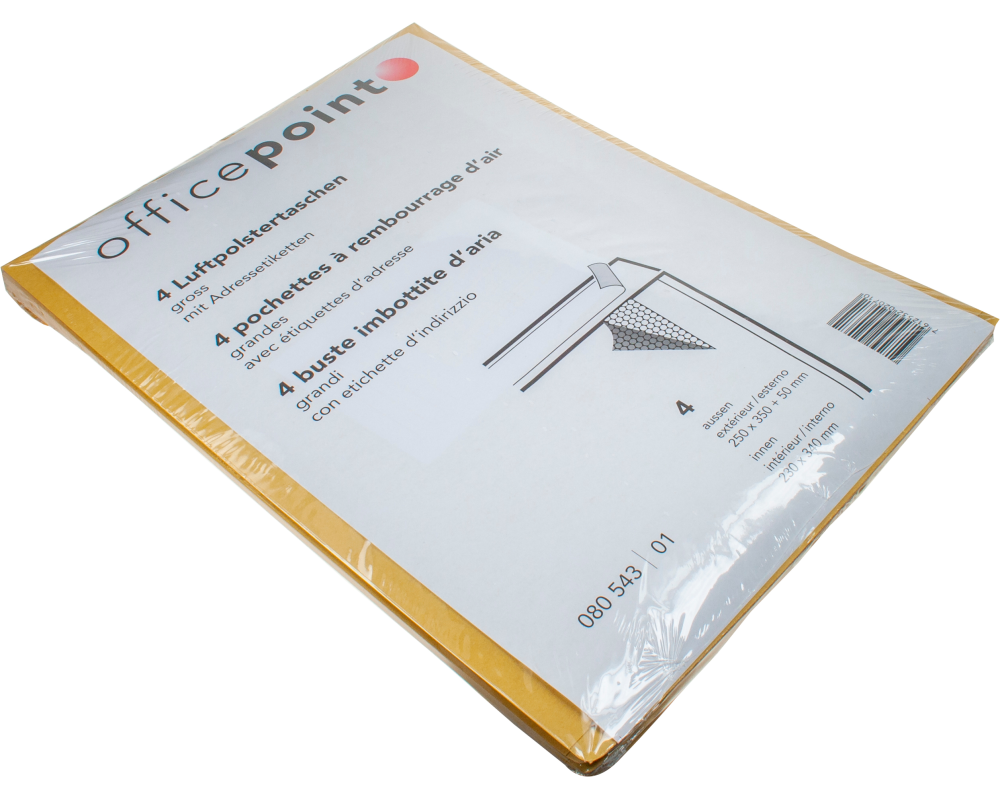 NEUTRAL Luftpolstertaschen gross 4er GROSS braun, 250x350x50mm