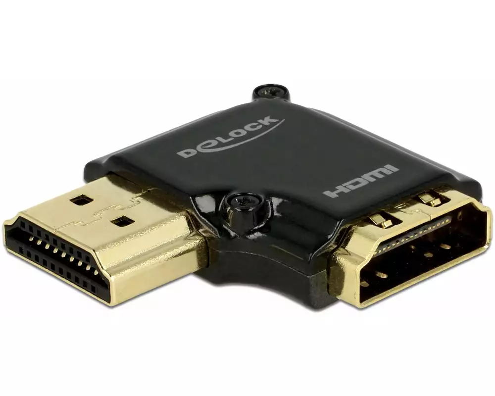 Delock Adapter High Speed Ethernet 4K 90° HDMI - HDMI