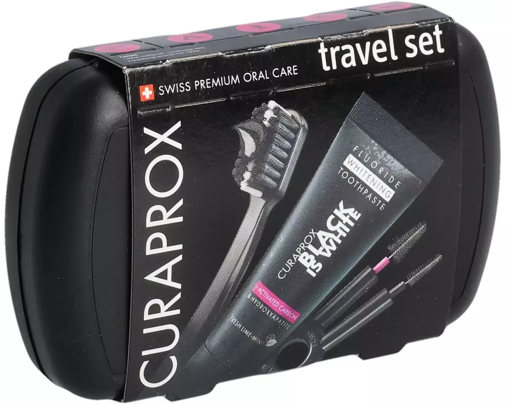 CURAPROX Travel Set black is white CS 5460