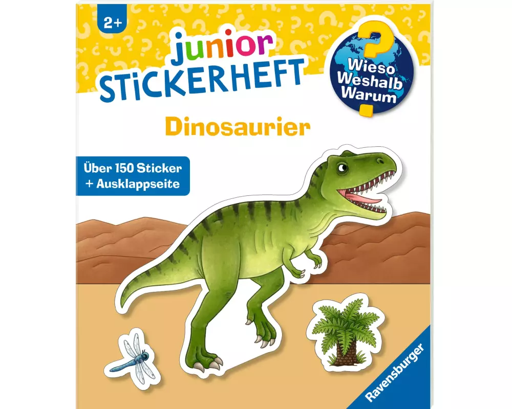 Ravensburger Stickerheft Wieso? Weshalb? Warum? Dinosaurier 21 x 24 cm