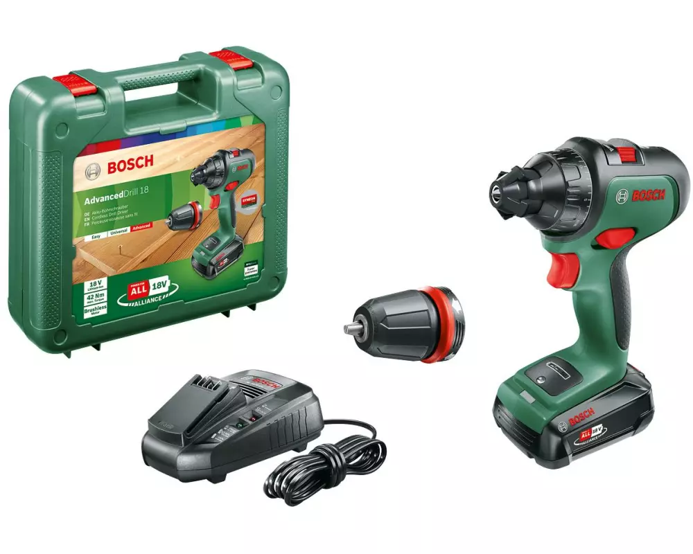 Bosch Akku-Bohrschrauber AdvancedDrill 18 Kit