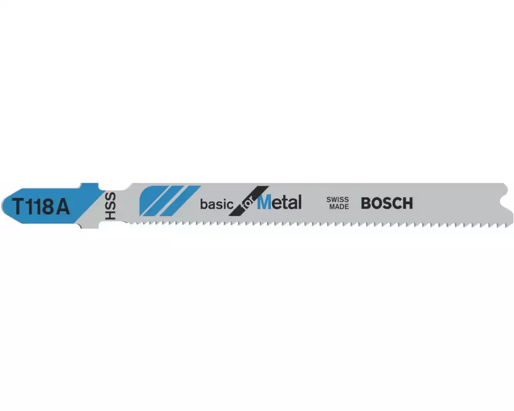 Bosch Professional Stichsägeblätter-Set T 118 A Basic for Metal, 5-teilig