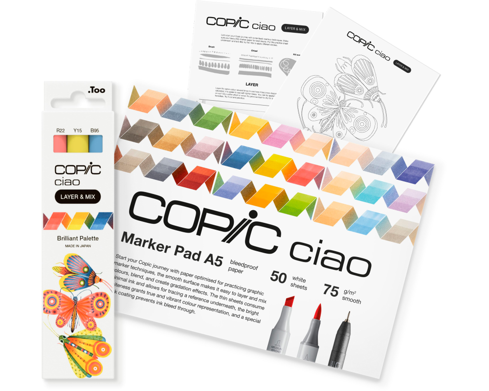 COPIC Marker Ciao 220750203 Briljant Palette 3 Stück