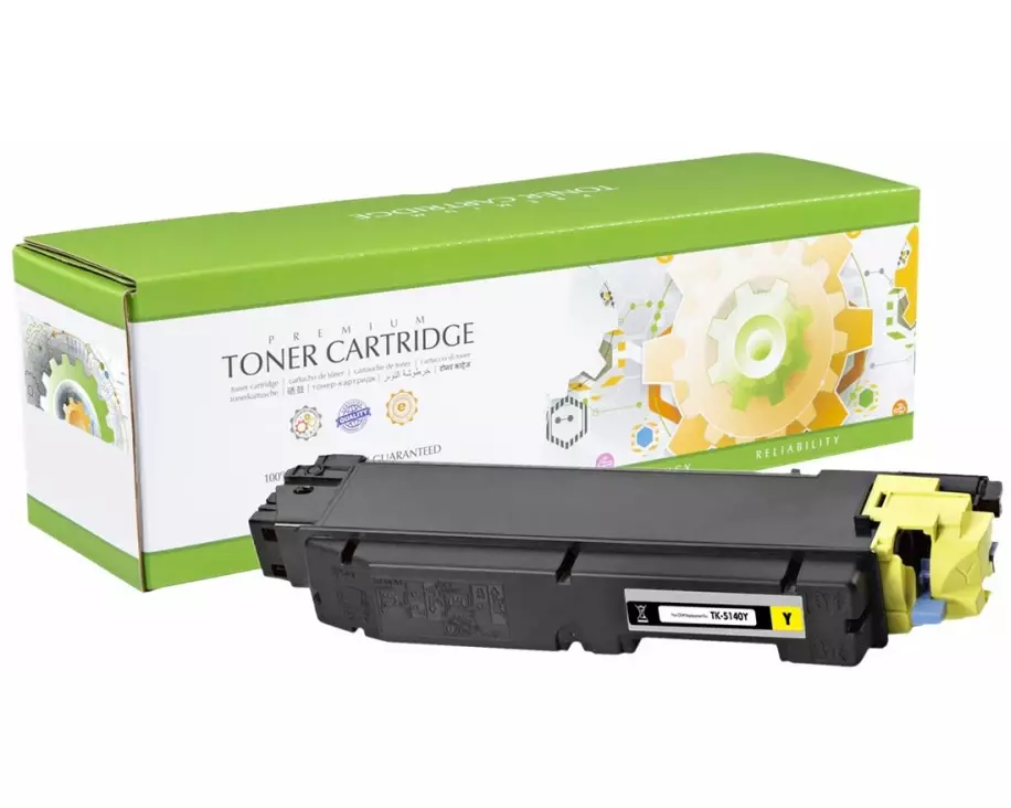 STATIC Toner cartridge compatible with Kyocera TK-5140Y yellow compatible 5.000 pages