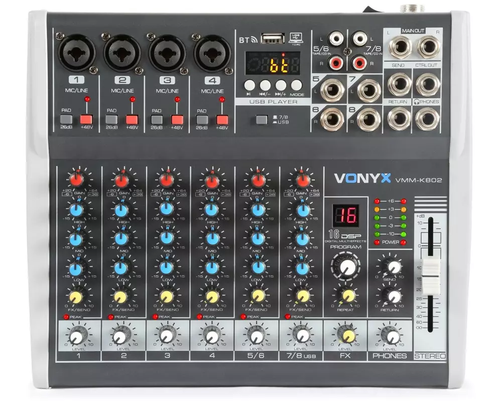 Vonyx Mischpult VMM-K802