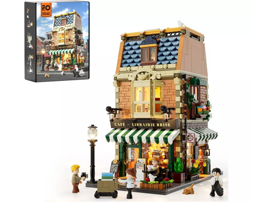 Lumibricks Buch-Café Kunststoff, 1718 Teile