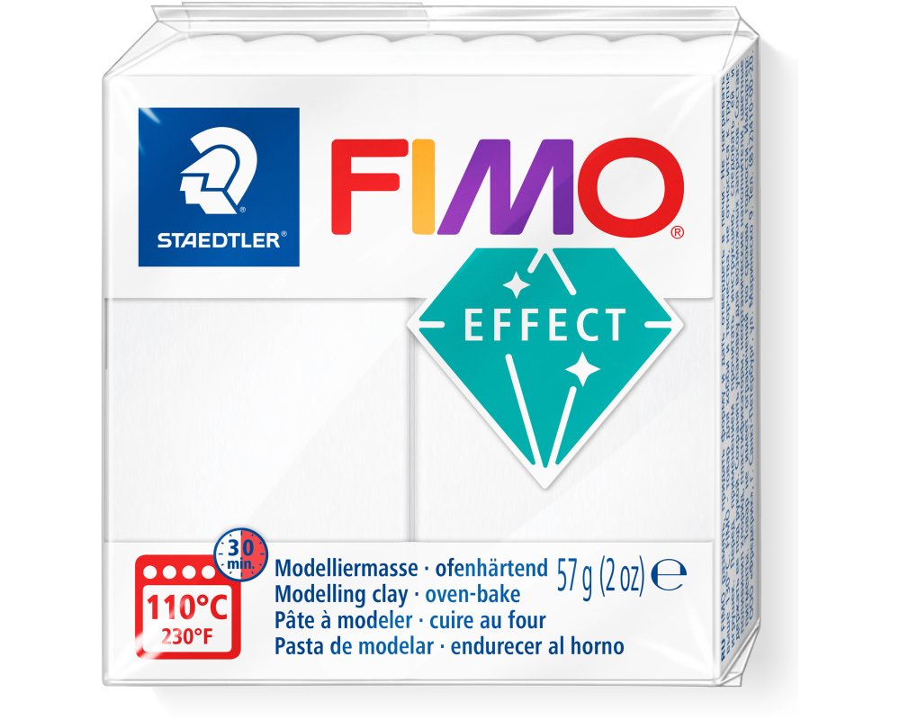 FIMO Knete Effect 57g 8010-014 transclucent weiss