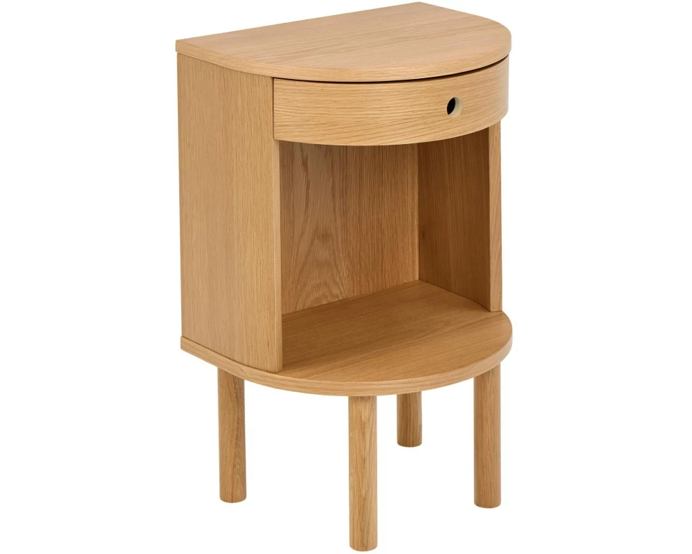 AC Design Nachttisch Paron Hellbraun, 40 x 31.5 x 60 cm