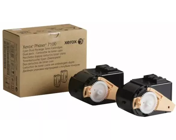 XEROX XFX Toner cyan 7100 Std Capacity 2x4.500 pages 2x