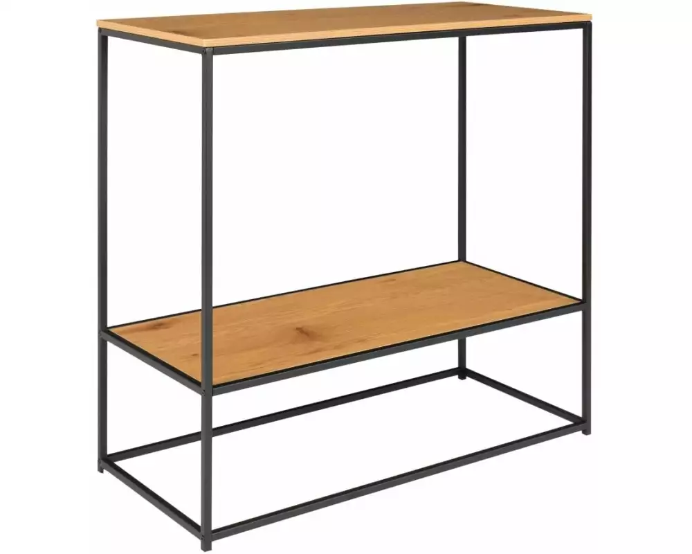 House Nordic Konsolentisch Vita 80 x 80 cm, Nature/Schwarz