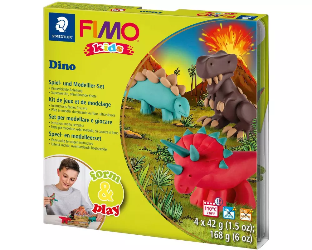 Fimo Modelliermasse Kids Bastelset Dino