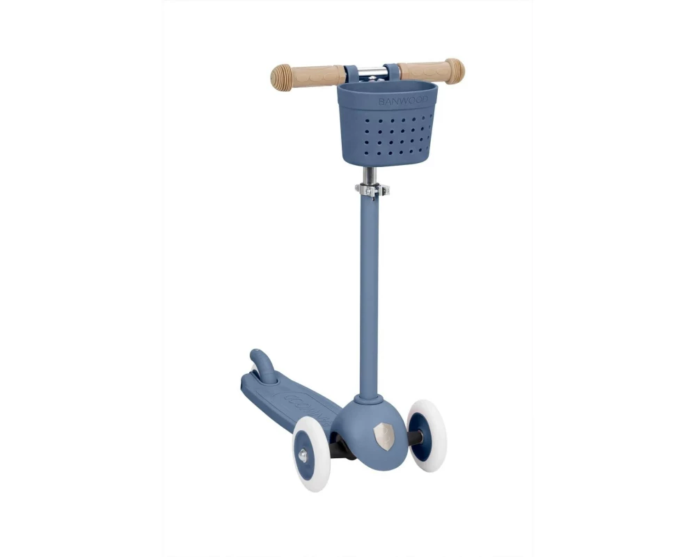 Banwood Eco Scooter Tiefblau, Stahlfaser, für Kinder