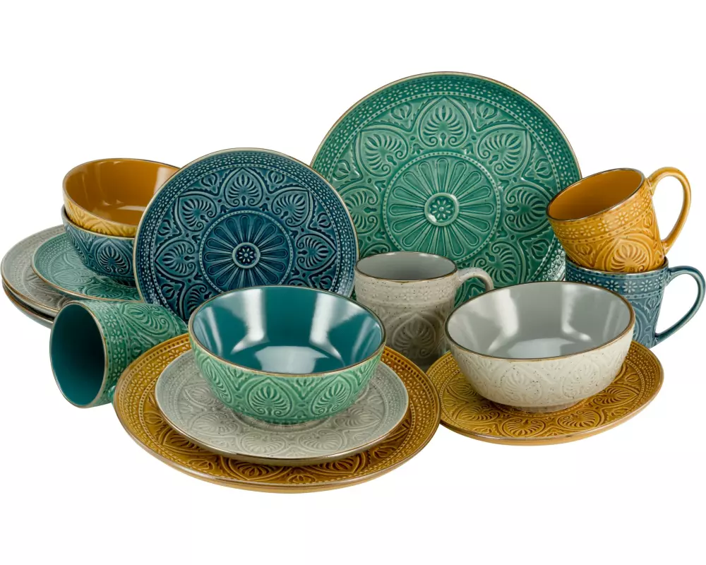 creaTable Teller-Set Mehrfarbig