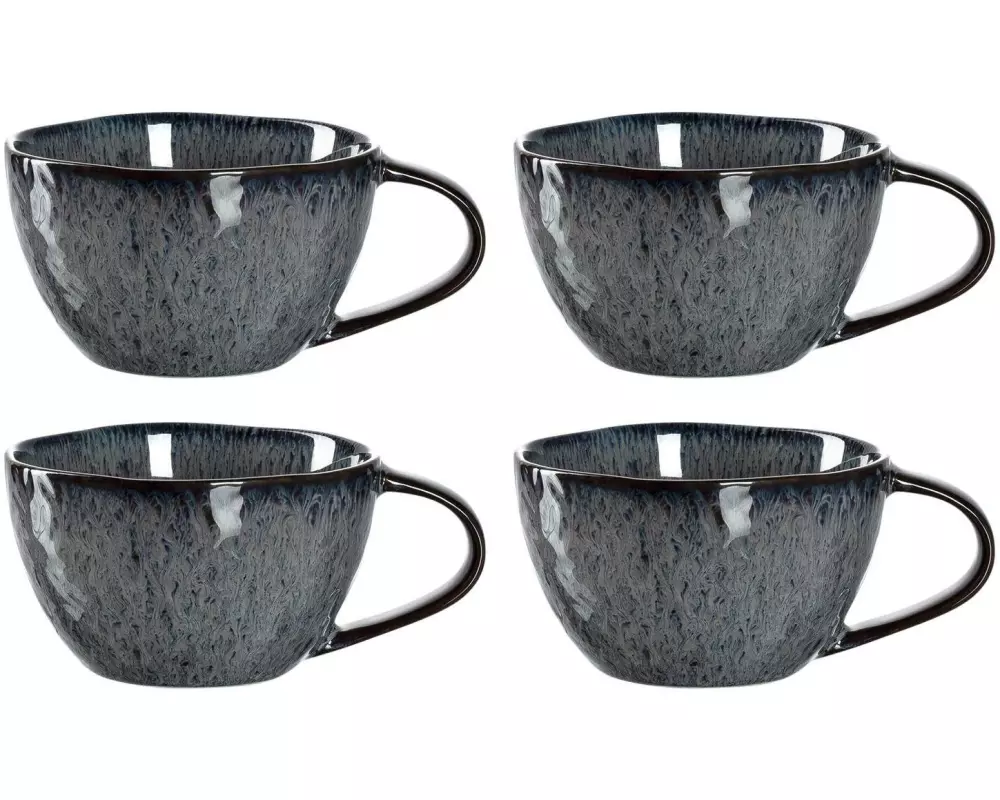 Leonardo Kaffeetasse Matera 290 ml, 4 Stück, Anthrazit