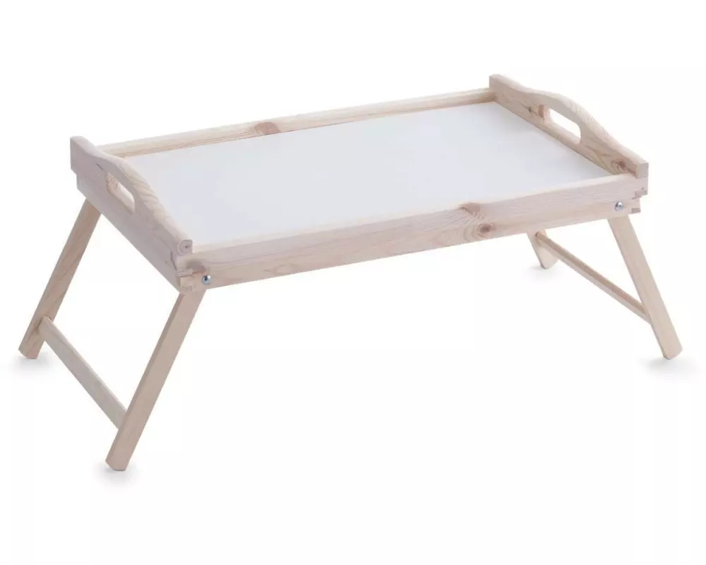 Zeller Present Serviertablett Betttablett Weiss