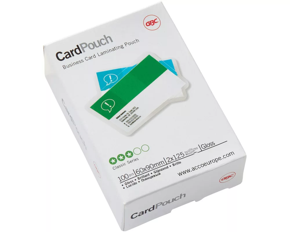 GBC Laminierfolie 6 x 9 cm, , 100 Stück, Glänzend
