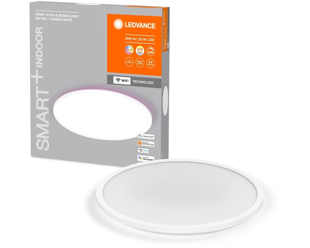 Ledvance Deckenleuchte Smart+ Orbit Ultra Slim, Ø 40 cm, Weiss