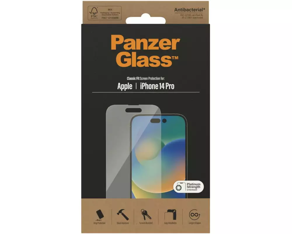 Panzerglass Displayschutz Classic Fit iPhone 14 Pro